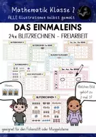 Vorschau - Spiele - Einmaleins | Blitzrechnen - Freiarbeit Klasse 2 - Deckblatt
