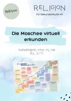 Vorschau - Arbeitsblätter - Die Moschee virtuell erkunden - eine Aufgaben- und Sicherungsblatt - Deckblatt