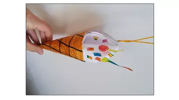 Vorschau - Mal- und Bastelvorlagen - 3D-Eis in der Tüte gestalten - Seite 2