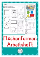 Vorschau - Arbeitsblätter - Flächen und Flächenformen kennenlernen. Arbeitsblätter - Deckblatt