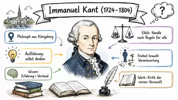 Vorschau - Arbeitsblätter - Arbeitsblätter zum Thema "Immanuel Kant" + Lösung & MP3 + Mindmap + Infografik - Seite 1