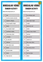 Vorschau - Stationenlernen - Irregular Verbs Tandem Activity - Seite 3