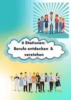 Vorschau - Stundenentwürfe - Lernzirkel: Berufe entdecken & verstehen (Klasse 2–4) | 6 Stationen & handlungsorientiert - Deckblatt