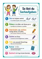 Vorschau - Poster - Text- und Sachaufgaben lösen. Tafel- und Legematerial - Seite 3