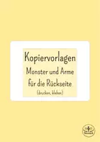 Vorschau - Mal- und Bastelvorlagen - Einschulung Geschenk - Mutmonster zum Ausdrucken & Basteln Klasse 1 - Seite 3