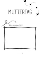 Vorschau - Mal- und Bastelvorlagen - Portfolio_Muttertag - Seite 1