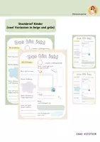 Vorschau - Arbeitsblätter - Steckbrief Kinder - Deckblatt