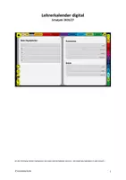Vorschau - Anderer Materialtyp - digitaler Lehrerkalender für das Schuljahr 2026/27 - Deckblatt