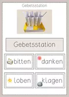 Vorschau - Mal- und Bastelvorlagen - Gebetsstation (bitten, danken, klagen, loben) - Seite 3