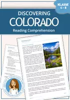 Vorschau - Arbeitsblätter - Colorado | Reading Comprehension | USA & Geography - Deckblatt