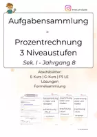 Vorschau - Arbeitsblätter - Prozentrechnung verstehen – Differenziertes Materialpaket Klasse 8 - Seite 1