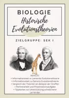 Vorschau - Arbeitsblätter - Historische Evolutionstheorien – Lamarck und Darwin im Vergleich - Deckblatt