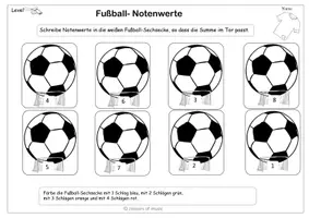 Vorschau - Arbeitsblätter - Fußball Notenwerte - Seite 2