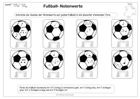 Vorschau - Arbeitsblätter - Fußball Notenwerte - Seite 3