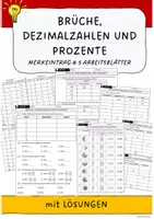 Vorschau - Arbeitsblätter - Materialpaket: Brüche Arbeitsblätter (37 Materialien) - Seite 1