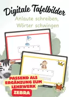 Vorschau - Präsentationen/Tafelbilder - Digitale Tafelbilder: Anlaute schreiben & Wörter schwingen - Deckblatt