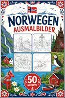 Vorschau - Mal- und Bastelvorlagen - Norwegen Ausmalbilder (50 Malvorlagen) - Deckblatt