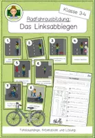 Vorschau - Arbeitsblätter - Das Linksabbiegen (Verkehrserziehung Radfahrausbildung Grundschule Klasse 3-4) - Seite 1