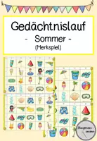 Vorschau - Spiele - Gedächtnislauf / Merklauf Sommer - Deckblatt