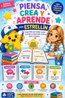 Vista previa - Juegos / Gamificación - Piensa, crea y aprende con Estrellín. Sinónimos,Antónimos, expresión. Juego manipulativo para primaria. - Portada