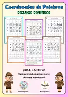 Vista previa - Hojas de trabajo - Coordenadas de palabras: dictados visuales - página 1