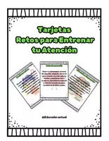 Vista previa - Tarjetas / Manipulativos - Tarjetas retos para entrenar tu atención - Portada