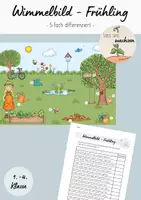 Vorschau - Arbeitsblätter - Wimmelbild - Frühling (5-fach diff.) - Deckblatt