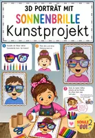 Vorschau - Mal- und Bastelvorlagen - Selbstporträt mit 3D-Sonnenbrille / Kunst - Deckblatt