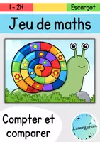 Aperçu - Jeux - Jeu de maths : Compter et comparer (Escargot) - Page de couverture