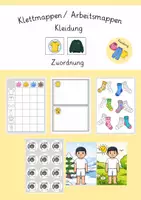 Vorschau - Fördermaterial/Inklusion - Klettmappen Arbeitsmappen Kleidung 1:1 Zuordnung Förderschule Geistige Entwicklung - Deckblatt