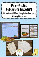 Vorschau - Unterrichtsreihen - Hauswirtschaft - Ein Portfolio erstellen mit Rezeptkarten, Register und Arbeitsblättern - Deckblatt
