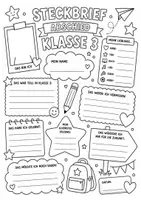 Vorschau - Arbeitsblätter - Steckbrief Abschied Klasse 3 - Seite 2
