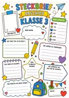 Vorschau - Arbeitsblätter - Steckbrief Abschied Klasse 3 - Seite 3
