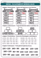Vorschau - Unterrichtsreihen - Mathe-Wochenplan: Großes Plus & Minus (Klasse 3 & 4) | Montag bis Freitag | - Seite 1