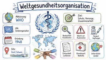 Vorschau - Arbeitsblätter - Arbeitsblätter zum Thema "Weltgesundheitsorganisation (WHO)" + Lösung & MP3 + Mindmap + Infografiken - Seite 2