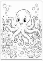 Vorschau - Arbeitsblätter - Der Oktopus - Sachtext mit Fragen, Lesespur und Ausmalbild Klasse 3-4 - Seite 3