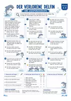 Vorschau - Arbeitsblätter - Der Delfin - Sachtext mit Fragen, Lesespur und Ausmalbild Klasse 3-4 - Seite 2