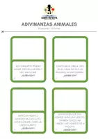 Vista previa - Unidades / Secuencias / Situaciones de Aprendizaje - ADIVINANZAS ANIMALES - página 1