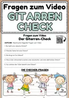 Vorschau - Arbeitsblätter - Der Gitarren-Check - Fragen zum Video - Deckblatt