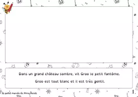 Aperçu - Feuilles d'exercices - P2/P3: Halloween (lire, écrire, dessiner) - Page 1