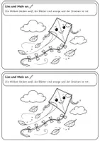 Vorschau - Arbeitsblätter - Herbst Lesemalheft | Klasse 1-2 (DaF/DaZ/Deutsch) - Seite 3