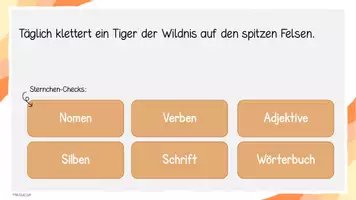 Vorschau - Präsentationen/Tafelbilder - Satz des Tages Kl. 4 interaktiv inkl. Lösung Nr. 6 - Seite 3