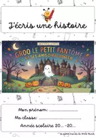 Aperçu - Feuilles d'exercices - J'écris une histoire d'Halloween + Dys (1) - Page de couverture