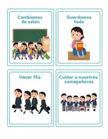 Vista previa - Unidades / Secuencias / Situaciones de Aprendizaje - pictogramas de rutinas y autorregulación - página 1