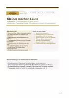 Vorschau - Arbeitsblätter - Kleider machen Leute | Gottfried Keller | Lektürebegleitung Klasse 8 und 9 | Figurenanalyse, Stilmittel, Aufgaben, Probe-Klausur mit Erwartungshorizont | sofort einsetzbar - Deckblatt