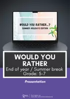 Vorschau - Präsentationen/Tafelbilder - End of year / Summer Holidays - Would you rather (Presentation for Grade 5-7) - Deckblatt