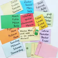 Vorschau - Stationenlernen - Klammerkarten Welches Wort passt nicht? farbe+sw - Deckblatt