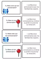 Vorschau - Interaktives Material - Dialogkarten Anniversaire - Deckblatt