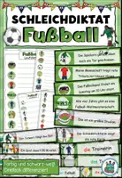 Vorschau - Arbeitsblätter - Laufdiktat /Schleichdiktat "Fußball" DaZ / DaF / Deutsch #WMFieberImUnterricht - Deckblatt