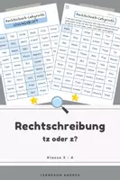 Vorschau - Arbeitsblätter - Rechtschreib-Labyrinth tz oder z | Deutsch 3.-4. Klasse | Rechtschreibung - Deckblatt